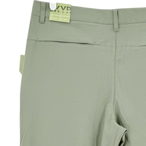 SKYR Men's Tricot Dynasty Slim UPF 4-Way Stretch Anti Odor Green Pants 34x32 NWT - Picture 6 of 12